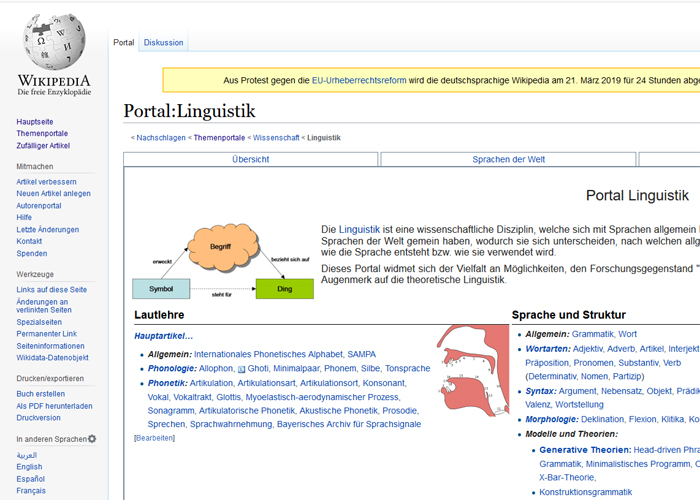 Wikipedia wie wirs kennen: schwarz auf weiss